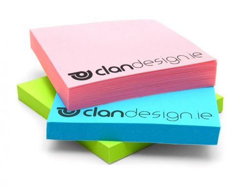 Custom Colour Sticky Notes Clan Design